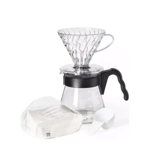 Hario V60 Kahve Demleme Seti "Şeffaf"